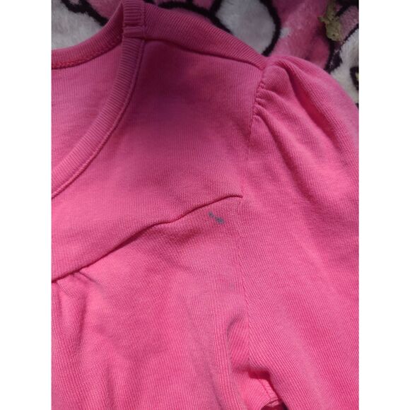 Gymboree Kids Girls Size 7 Longsleeve Pink Top Cute Shirt Rhinestone Sparkly - Picture 4 of 4